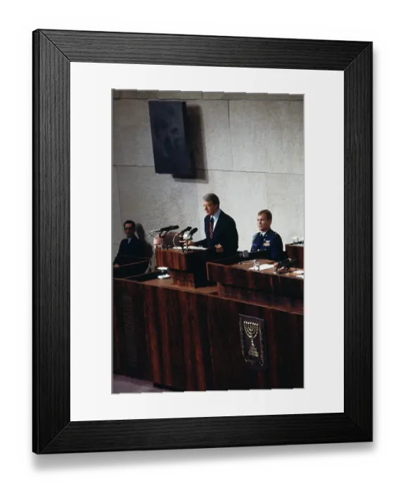Framed Print : President Carter Addressing Knesset Framed Print : President Carter Addressing Knesset