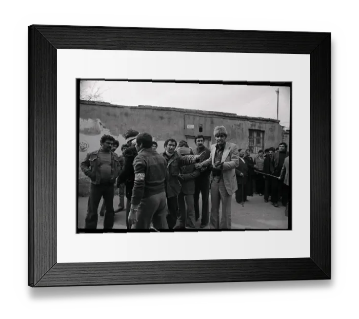 Framed Print : Pro-Khomeini Militia Take a Prisoner in for Questioning Framed Print : Pro-Khomeini Militia Take a Prisoner in for Questioning