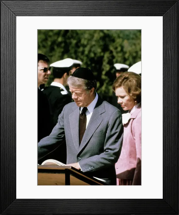 Framed Print : President Carter In Israel Framed Print : President Carter In Israel