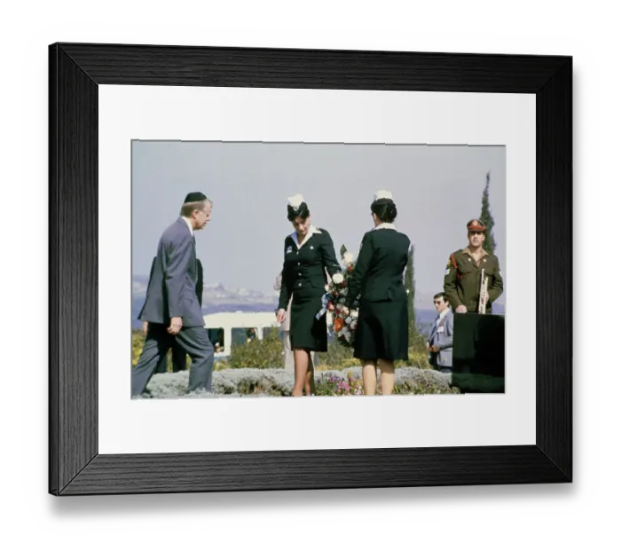 Framed Print : President Carter In Israel Framed Print : President Carter In Israel