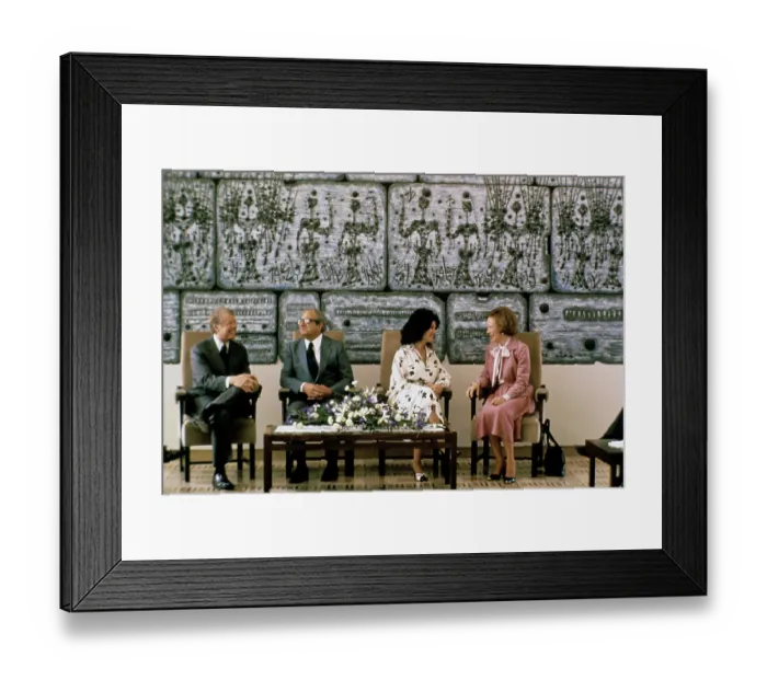Framed Print : Jimmy And Rosalynn Carter, Yitzhak and Ofira Navon Framed Print : Jimmy And Rosalynn Carter, Yitzhak and Ofira Navon