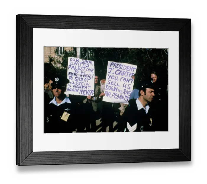 Framed Print : Anti-Carter Protest Framed Print : Anti-Carter Protest