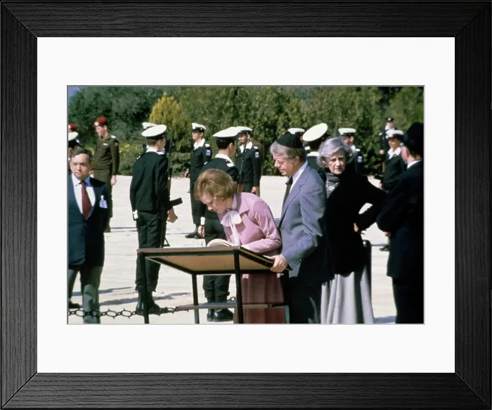 Framed Print : President Carter In Israel Framed Print : President Carter In Israel