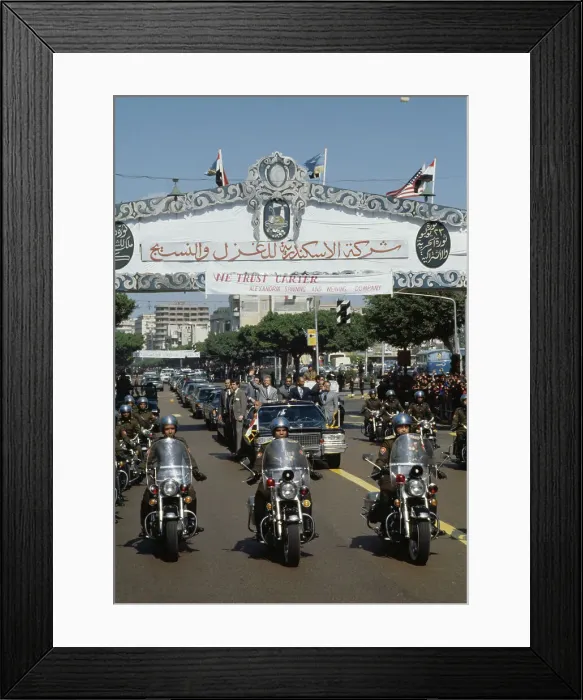 Framed Print : US President Jimmy Carter In Egypt Framed Print : US President Jimmy Carter In Egypt