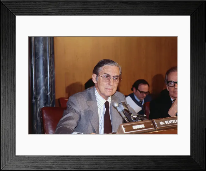 Framed Print : Lloyd Bentsen Speaking Framed Print : Lloyd Bentsen Speaking