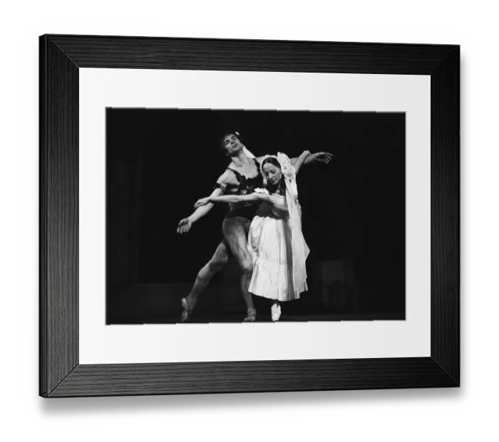 Framed Print : Nureyev And Woman Dancing Ballet Framed Print : Nureyev And Woman Dancing Ballet