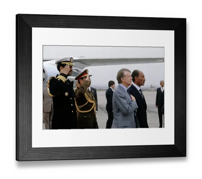 Framed Print : President Carter and President Sadat Framed Print : President Carter and President Sadat