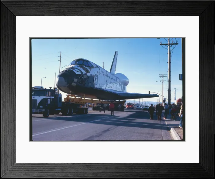 Framed Print : Space Shuttle Columbia in Lancaster Framed Print : Space Shuttle Columbia in Lancaster