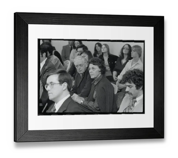 Framed Print : The Helander Family at Legislative Committee Hearing Framed Print : The Helander Family at Legislative Committee Hearing