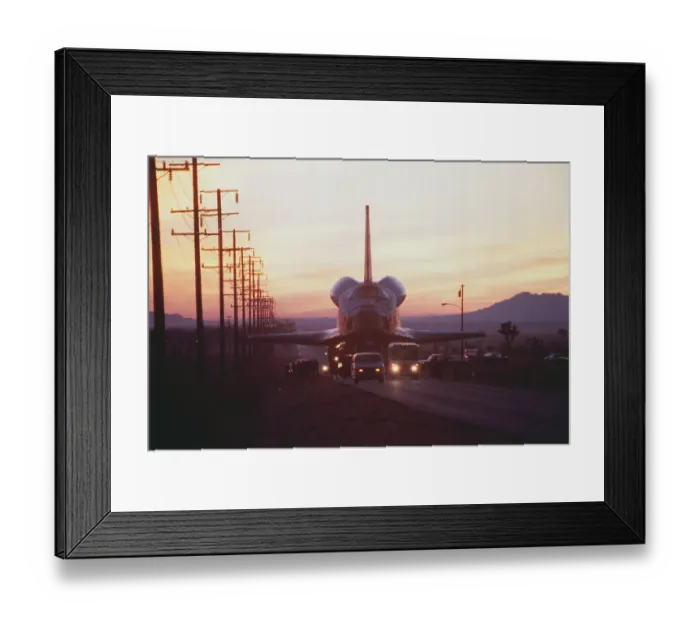 Framed Print : Trucks Towing the Shuttle Columbia Framed Print : Trucks Towing the Shuttle Columbia