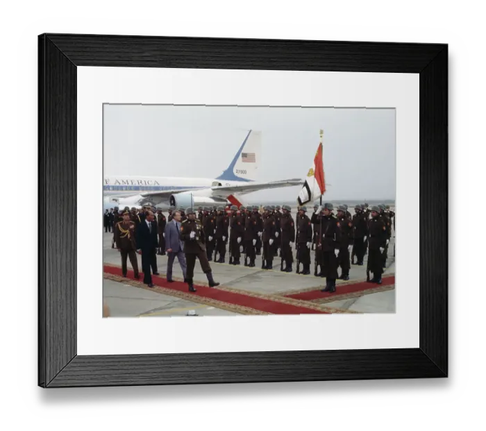 Framed Print : US President Carter IN Egypt Framed Print : US President Carter IN Egypt