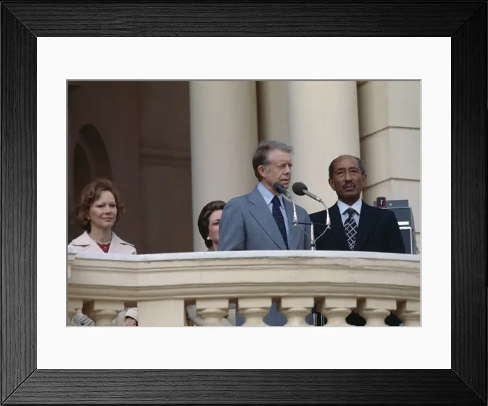 Framed Print : US President Carter And Egyptian President Sadat Framed Print : US President Carter And Egyptian President Sadat