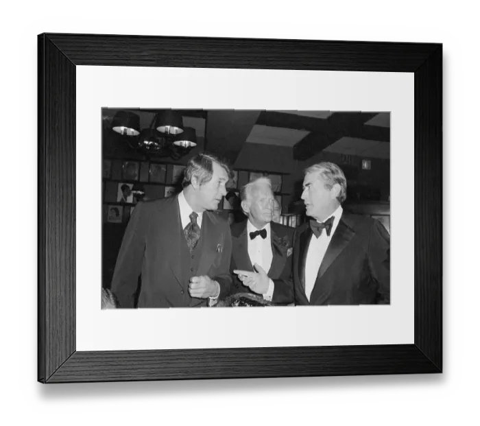 Framed Print : Actors Rock Hudson and Friends Attending Party Framed Print : Actors Rock Hudson and Friends Attending Party