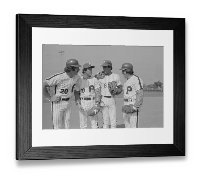 Framed Print : Phillies Infielders, 1979 Framed Print : Phillies Infielders, 1979