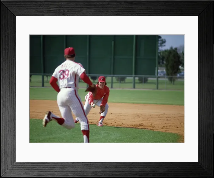 Framed Print : Pete Rose. Baseball player Pete Rose joins his his new team Framed Print : Pete Rose. Baseball player Pete Rose joins his his new team