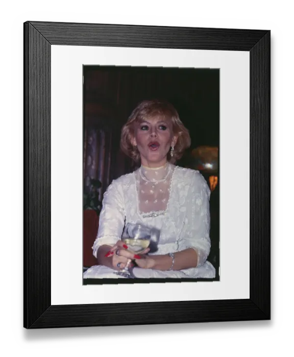Framed Print : Portrait of Britt Ekland Framed Print : Portrait of Britt Ekland