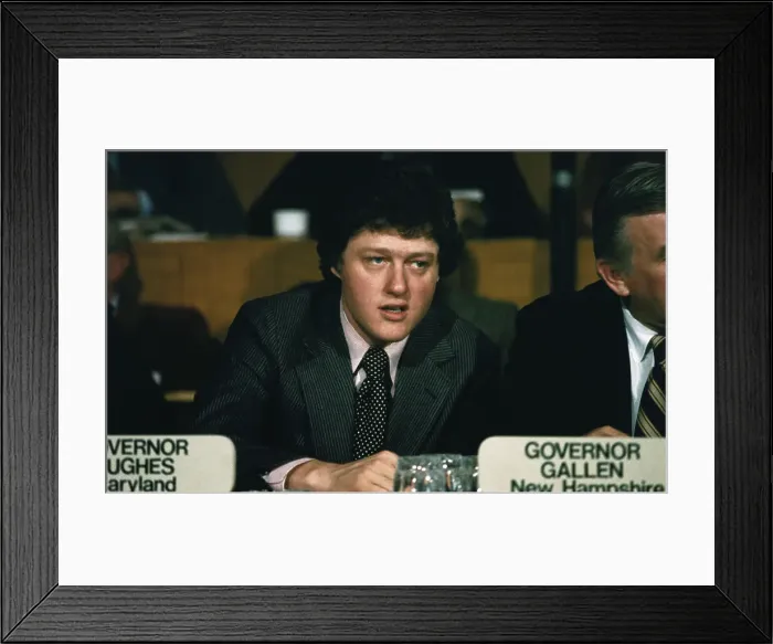 Framed Print : Bill Clinton at National Governors Association Framed Print : Bill Clinton at National Governors Association