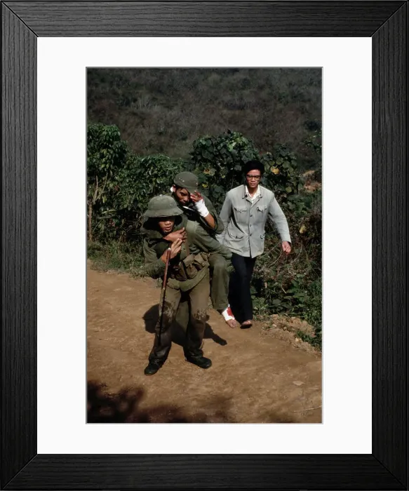Framed Print : Carrying A Wounded Soldier Framed Print : Carrying A Wounded Soldier