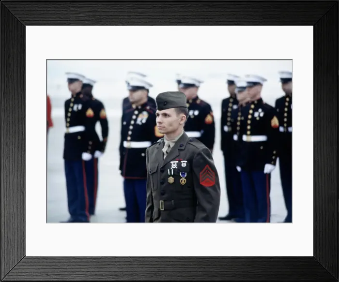Framed Print : US Marine Kenneth Kraus Framed Print : US Marine Kenneth Kraus