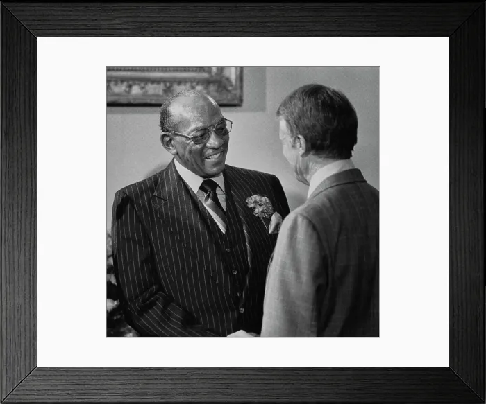 Framed Print : Jesse Owens And Jimmy Carter Framed Print : Jesse Owens And Jimmy Carter