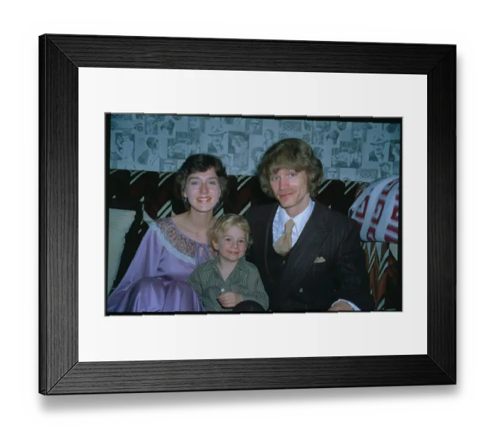 Framed Print : Chad Green Posing with Parents