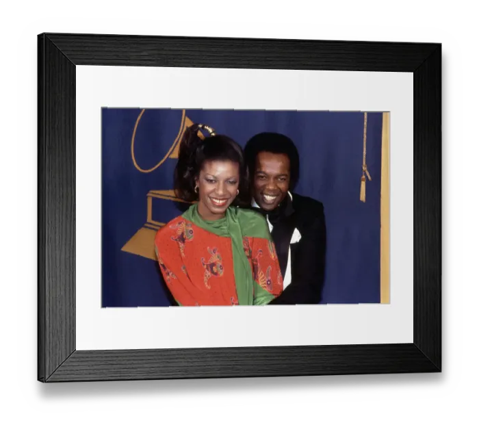 Framed Print : Natalie Cole Posing W / Lou Rawls Framed Print : Natalie Cole Posing W / Lou Rawls