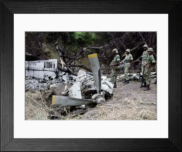 Framed Print : Wreckage Of Civilian Airliner Framed Print : Wreckage Of Civilian Airliner