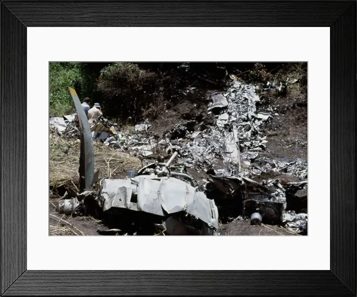 Framed Print : Wreckage Of Civilian Airliner