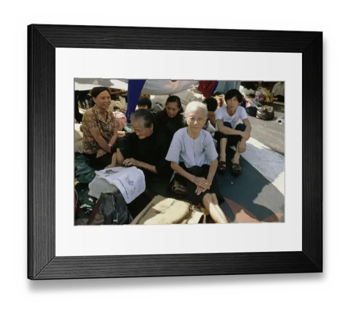 Framed Print : Vietnamese Refugees Framed Print : Vietnamese Refugees