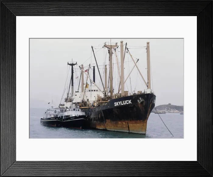 Framed Print : Refugee Ship In Hong Kong