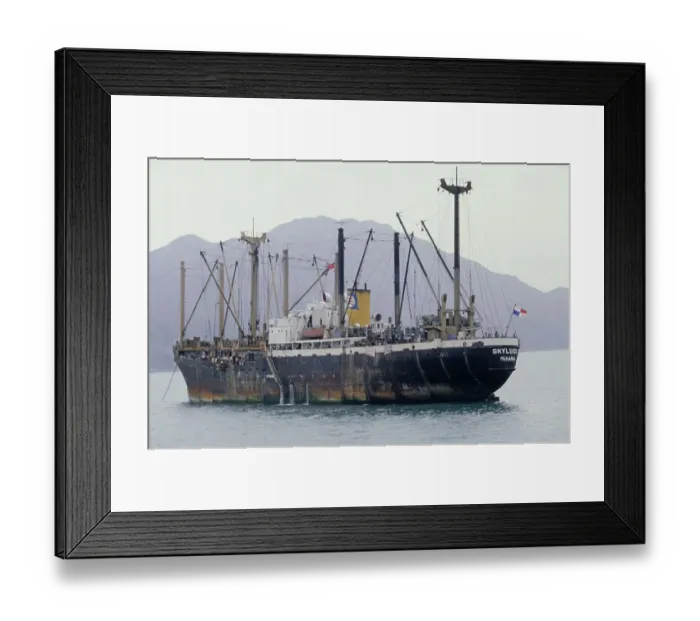 Framed Print : Refugee Ship In Hong Kong Framed Print : Refugee Ship In Hong Kong