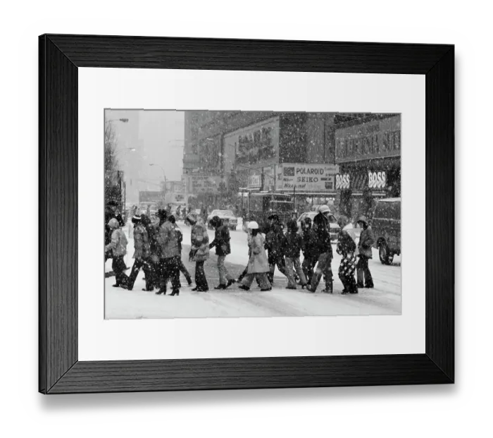 Framed Print : Blizzard Hits Manhattan Framed Print : Blizzard Hits Manhattan
