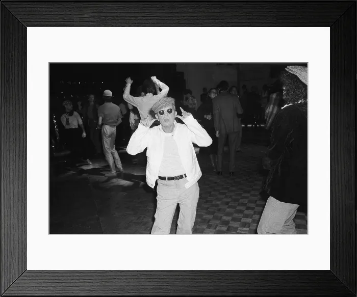 Framed Print : T. Capote Makes Faces On Dancefloor Framed Print : T. Capote Makes Faces On Dancefloor