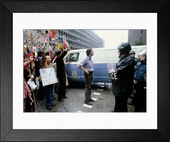Framed Print : Pro-Taiwan Protest, Houston Framed Print : Pro-Taiwan Protest, Houston