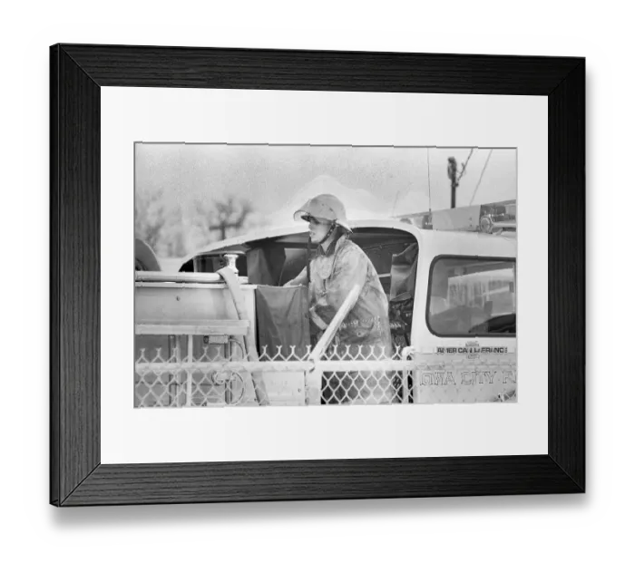 Framed Print : Firefighter Linda Eaton Framed Print : Firefighter Linda Eaton