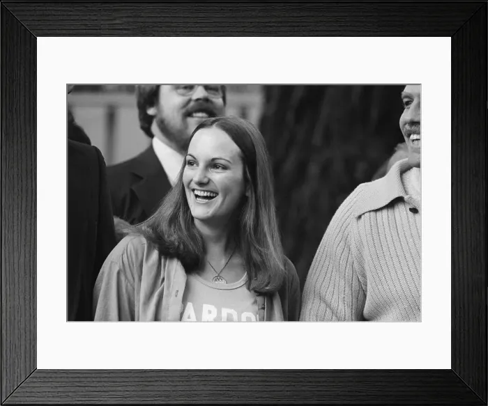 Framed Print : Patricia Hearst Smiling Framed Print : Patricia Hearst Smiling