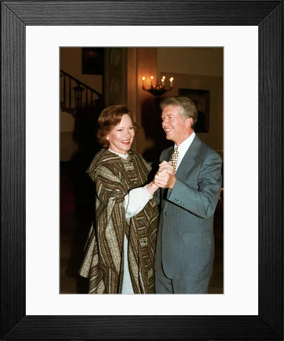 Framed Print : Jimmy Carter and Wife Dancing Framed Print : Jimmy Carter and Wife Dancing