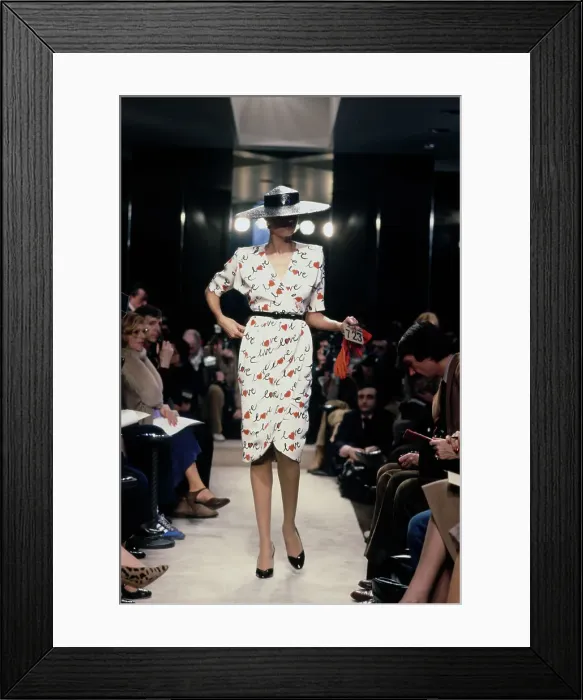 Framed Print : Chanel 1979 Spring-Summer Fashion Show Framed Print : Chanel 1979 Spring-Summer Fashion Show