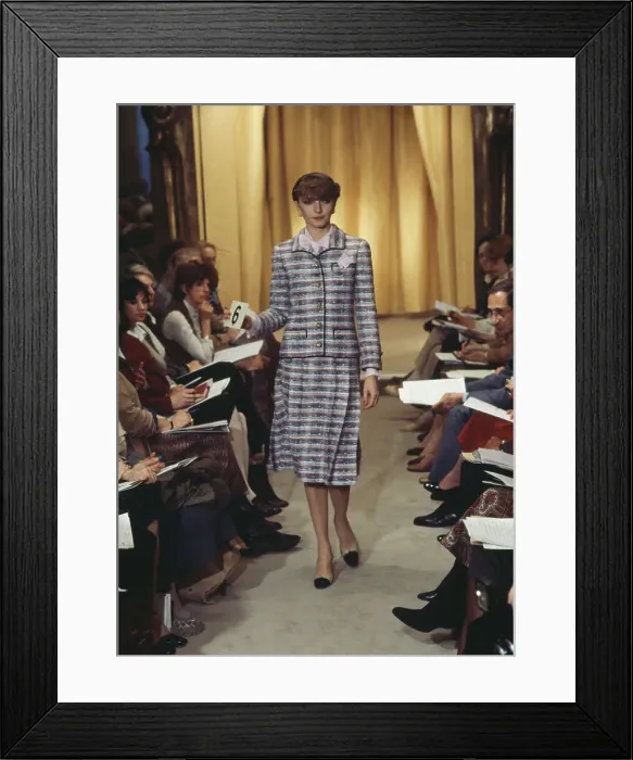 Framed Print : Chanel Fashion Show, Paris