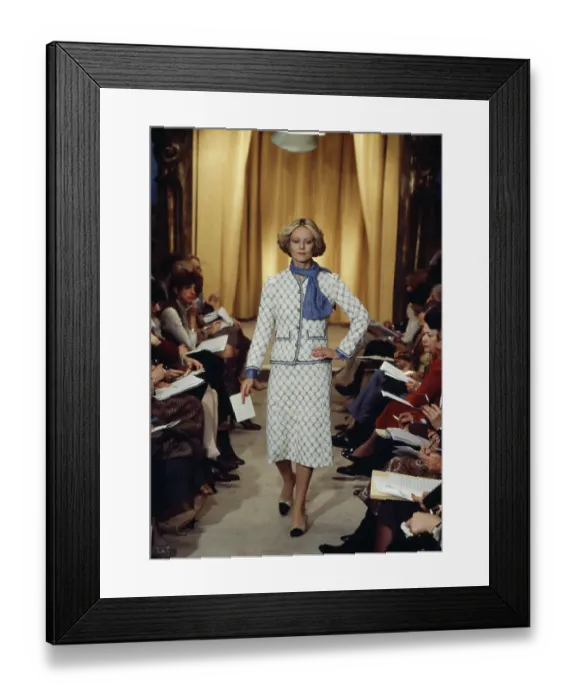 Framed Print : Chanel Fashion Show, Paris