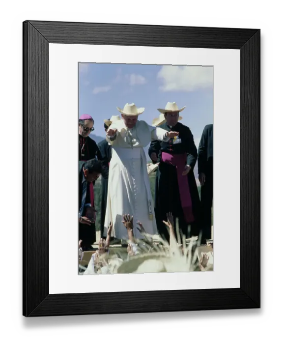 Framed Print : Pope John Paul II In Mexico Framed Print : Pope John Paul II In Mexico
