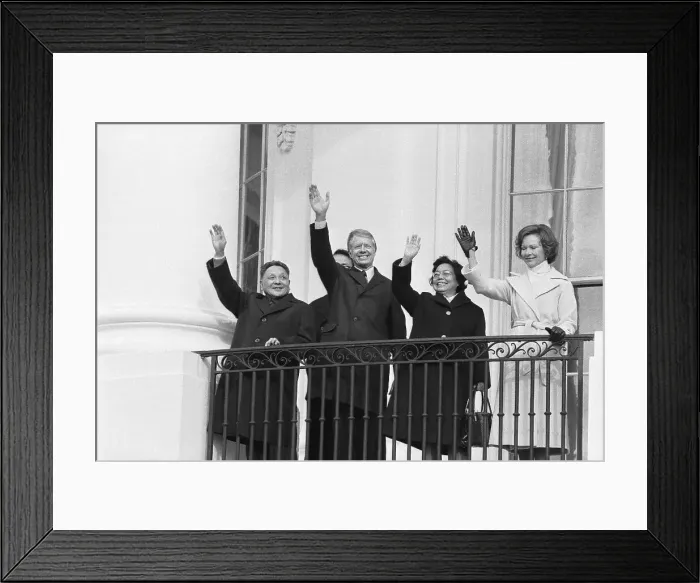 Framed Print : President Carter, Teng Hsiao Ping and Wives Wave Framed Print : President Carter, Teng Hsiao Ping and Wives Wave