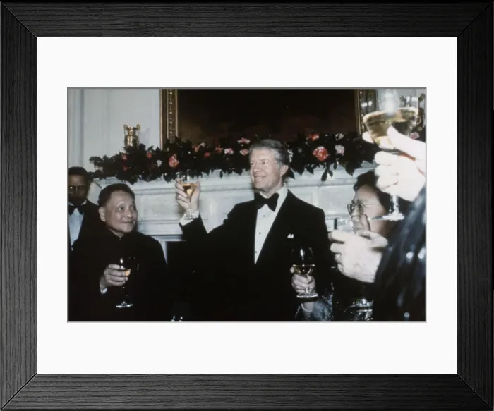 Framed Print : Jimmy Carter With Deng Xiaoping