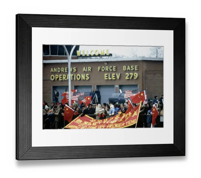 Framed Print : Chinese Welcome Deng Xiaoping Framed Print : Chinese Welcome Deng Xiaoping