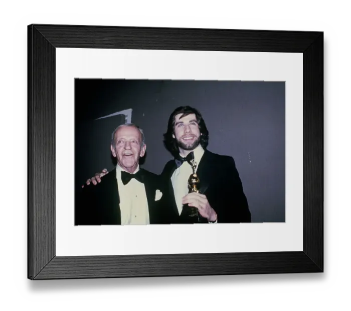 Framed Print : Fred Astaire And John Travolta Framed Print : Fred Astaire And John Travolta