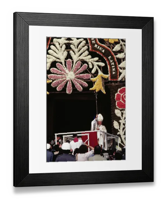 Framed Print : Pope John Paul II at the Basilica Framed Print : Pope John Paul II at the Basilica