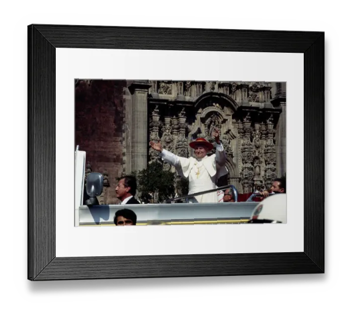 Framed Print : Pope John Paul II In Mexico Framed Print : Pope John Paul II In Mexico
