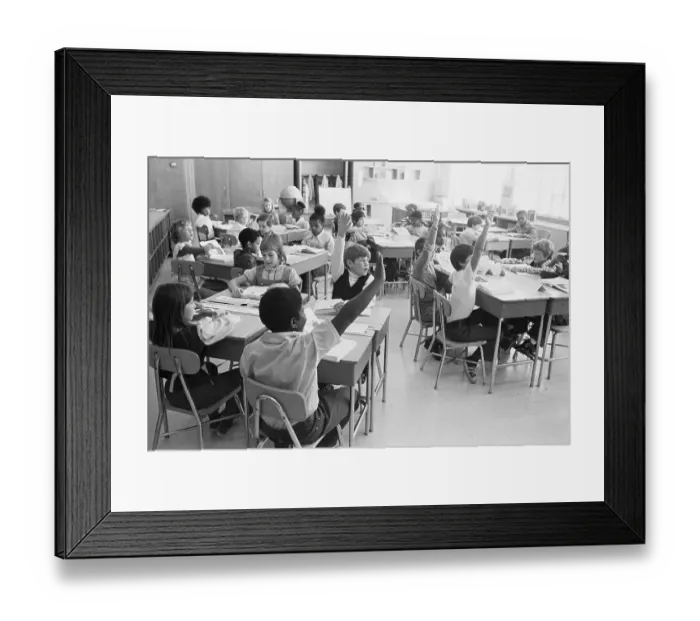 Framed Print : Classroom Of Students Taking Test Framed Print : Classroom Of Students Taking Test