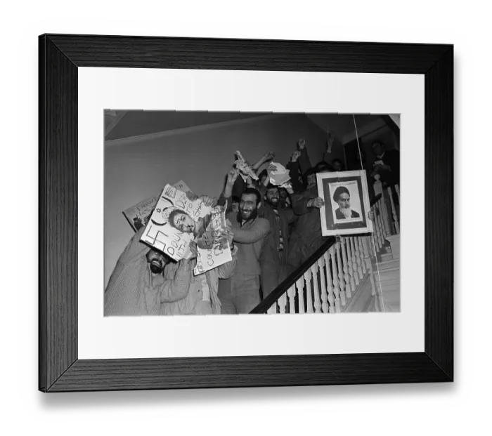 Framed Print : Anti-Shah Protesters Ripping Pictures Framed Print : Anti-Shah Protesters Ripping Pictures