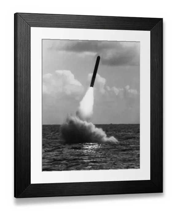 Framed Print : American Tomahawk Cruise Missile Launching from Submarine Framed Print : American Tomahawk Cruise Missile Launching from Submarine